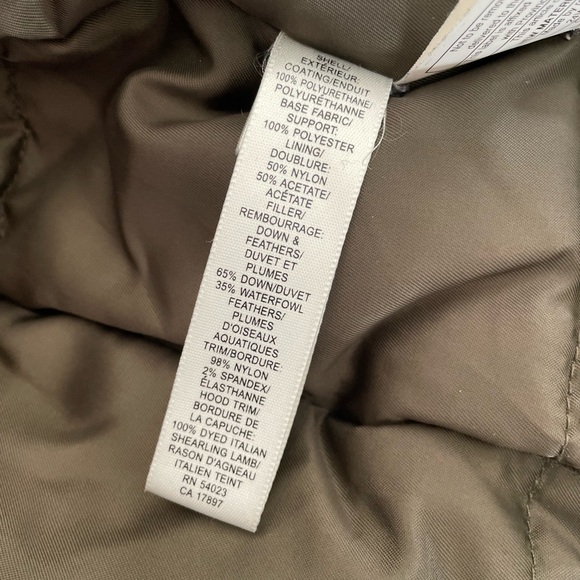 Small Green Down Winter Jacket - Picture 7 of 9